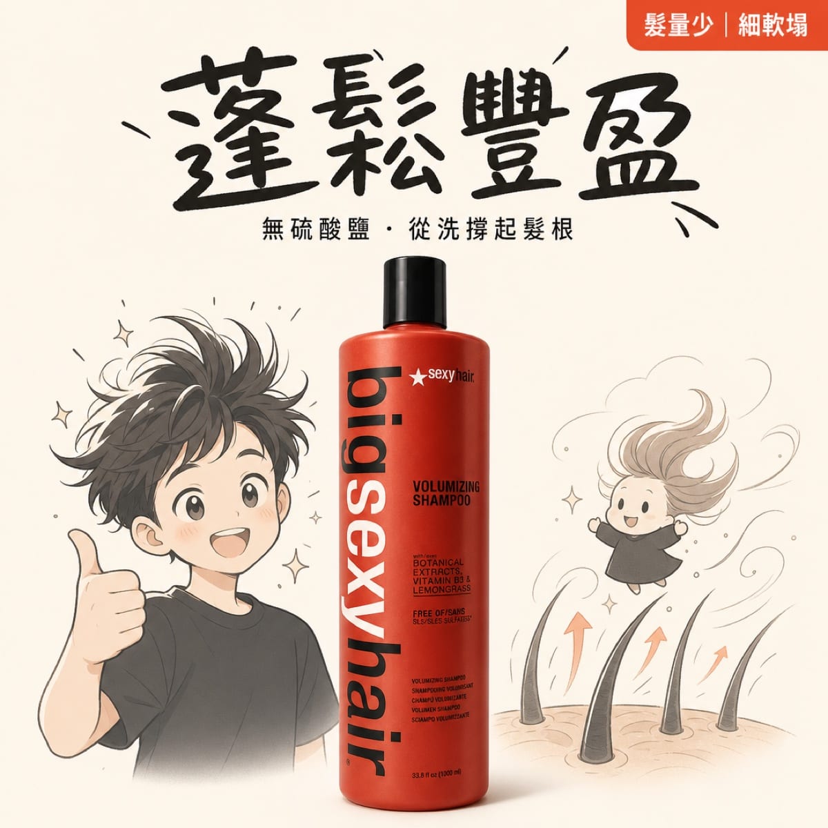 SexyHair 豐盈洗髮精
